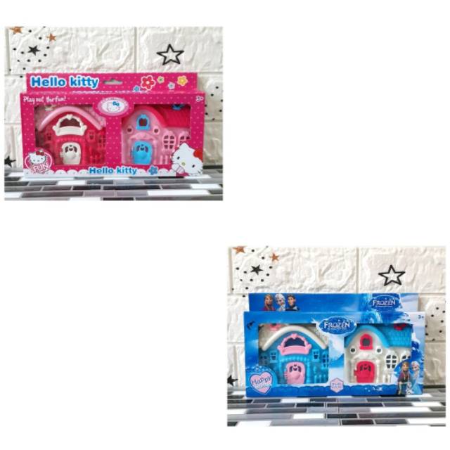 Mainan rumah rumahan hello kitty frozen