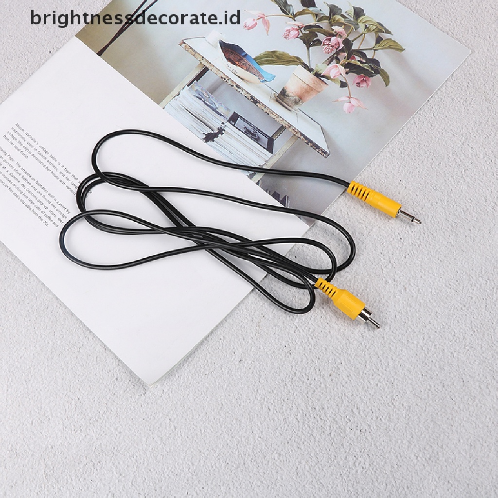 [birth] 3.5mm 1/8&quot; mono male plug to single rca male audio video cable adapter cord 1.5M [ID]