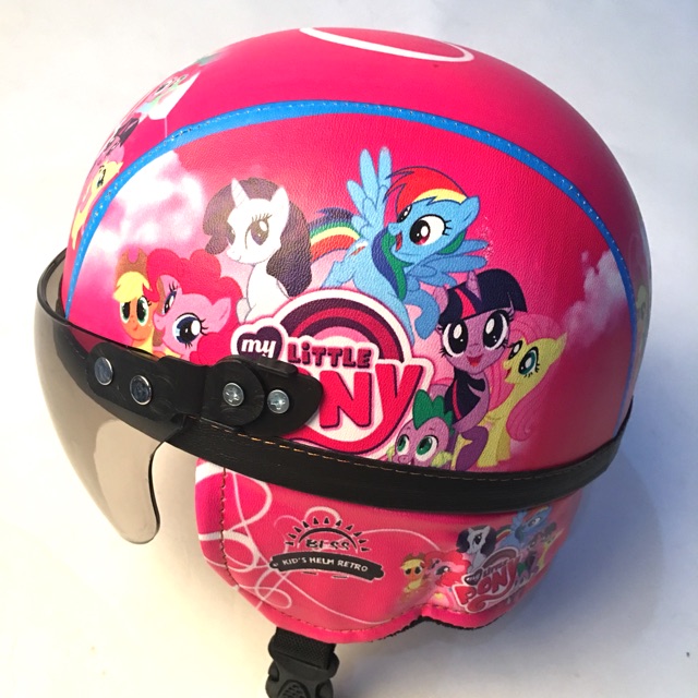 FREE BUBBLE WRAP!! BESS - HELM RETRO ANAK HIGH QUALITY PRINTING MOTIF LITTLE PONY