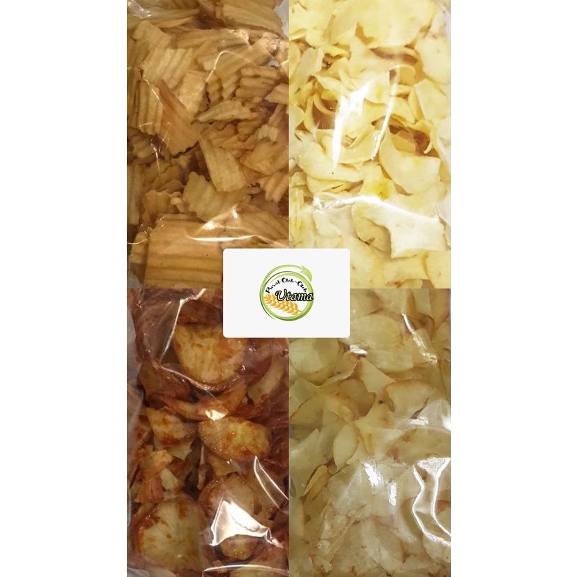 

Keripik Singkong Utama Snack - Berbagai Jenis Keripik - Kripik Singkong Kemasan - krepek singkong - olahan ubi - snek singkong