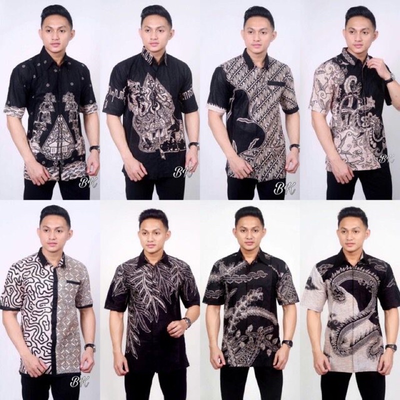 HEM HITAM MANIS BATIK DUONG DEBBY STORE BATIK PEKALONGAN KEMEJA LENGAN PENDEK M L XL DEBBY STORE