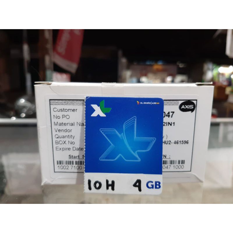 VOUCHER KUOTA XL 4GB 10HARI