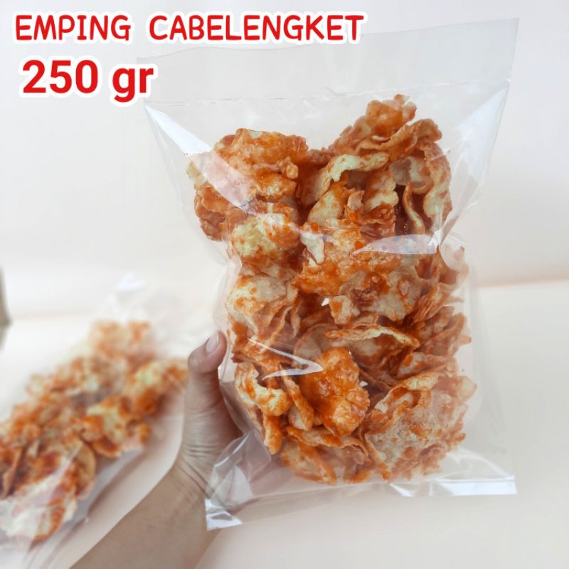 

Emping cabelengket 250gr | emping pedas manis