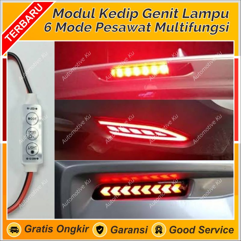 MODUL KEDIP LAMPU LED STROB MULTIFUNGSI: COCOK UNTUK REM, SEIN, KOLONG, SPOILER MOBIL & MOTOR
