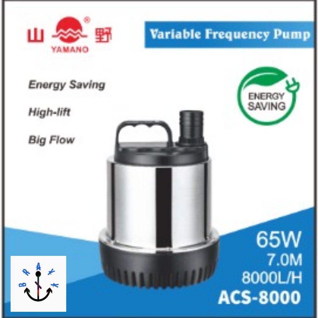 Pompa Air Kolam Submersible Pump Yamano ACS 8000 Low Watt