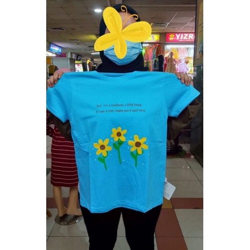 SALE Kaos REMAJA Flower 7-17 Tahun Kaos Anak Cewe by Consist