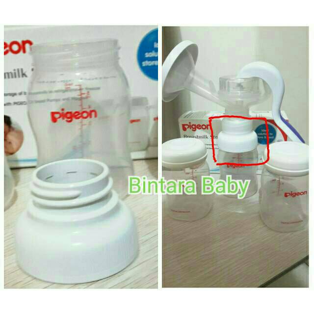 Konektor Pompa Asi Pigeon Wide Neck dari leher standar seperti Pompa Asi Crown, Pompa asi Mama Choice, Liitle Giant ke Botol pigeon wideneck Wide neck