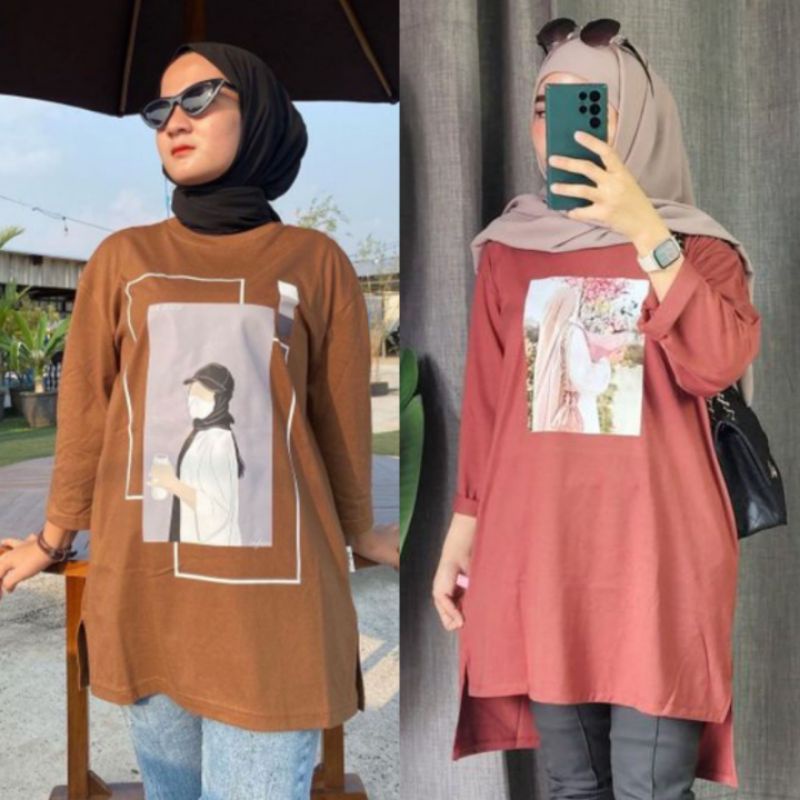 TUNIK COMBAT//Fashion Wanita Muslimah modern Masa Kini