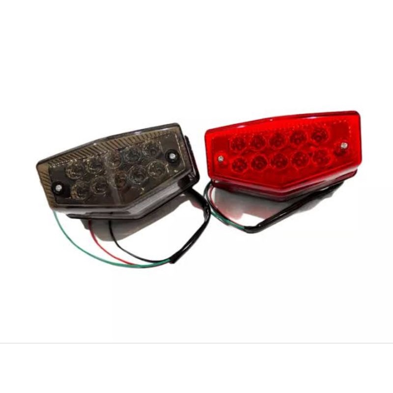 STOPLAMP ASSY RXKING LAMPU BELAKANG RX-KING NEW LED 10 MATA + RETENG