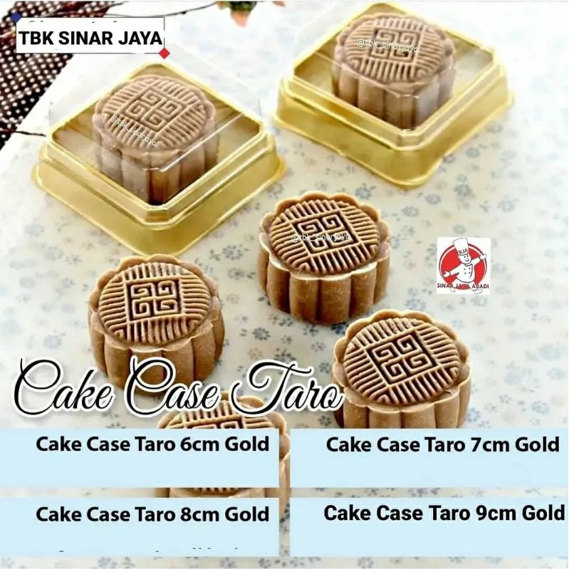 

Mooncake Tray CakeCaseTaro GOLD (6cm)(7cm)(8cm)(9cm)(pembelian sudah termasuk tutup cake case)