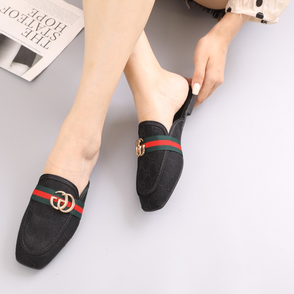 RYX - Croco Granty Sepatu Loafers Mules Fashion Casual - Ori Import