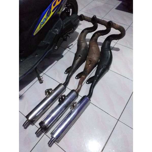 knalpot original ninja kiss jawa standart lepasan unit