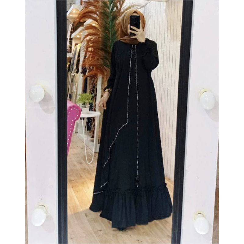 DRES GAMIS MARYAM CERUTY ARMANY BEBIDOLL FULL FURING