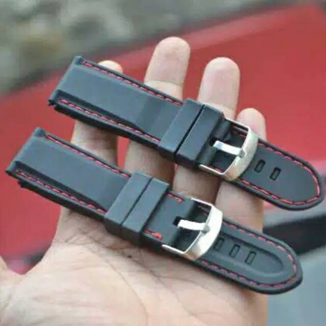 RUBBER STRAP TALI JAM TANGAN UNIVERSAL TALI JAM KARET UKURAN 22