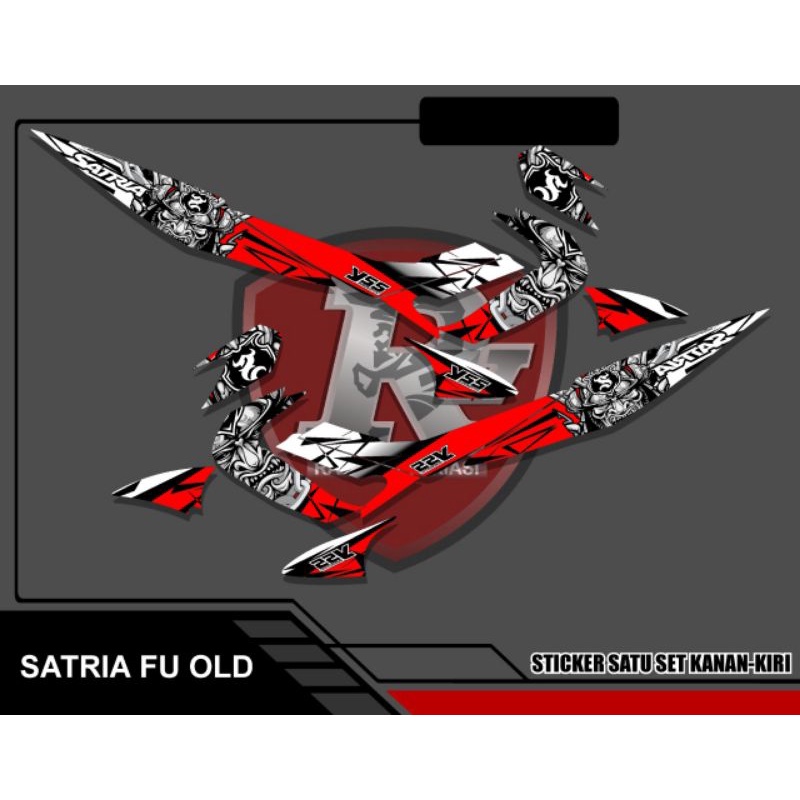 Stripping Variasi satria Fu old/sticker variasi satria Fu lama/Fu Barong