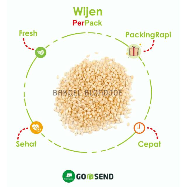 

WIJEN SUPER 100GRAM / SESAME / BIJI WIJEN BERKUALITAS ONLINE SURABAYA / BAKOELBLONDJOE