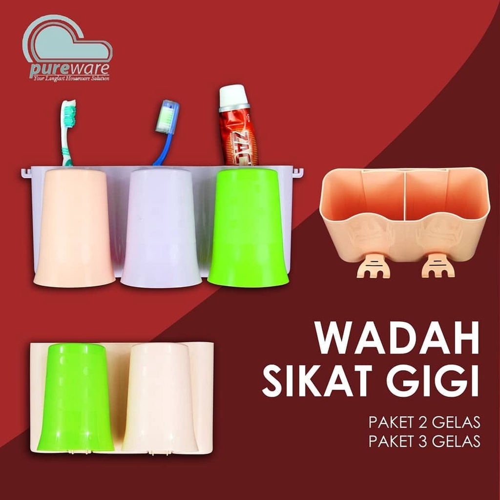 Tempat Wadah Sikat Gigi Sekat