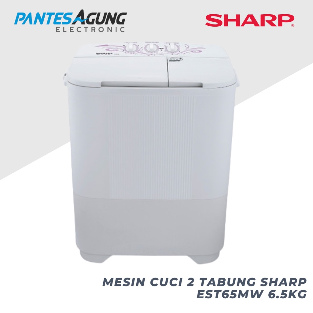 MESIN CUCI 2 TABUNG SHARP EST70MW 6.5KG