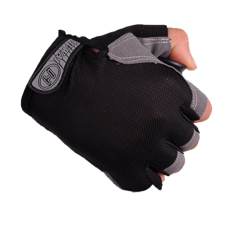 Sarung Tangan Motor Sepeda Gym Fitness Anti kapalan Anti Licin Pria Wanita Unisex GLOVES Sepeda Motor Anti Slip Cycling Gloves Bicycle Gloves Bike Gloves Anti Slip Shock Breathable Half Finger Short Sports Gloves Men Women