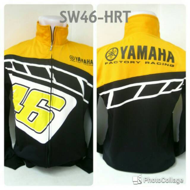 JAKET SWEATER YAMAHA 46 KUNING