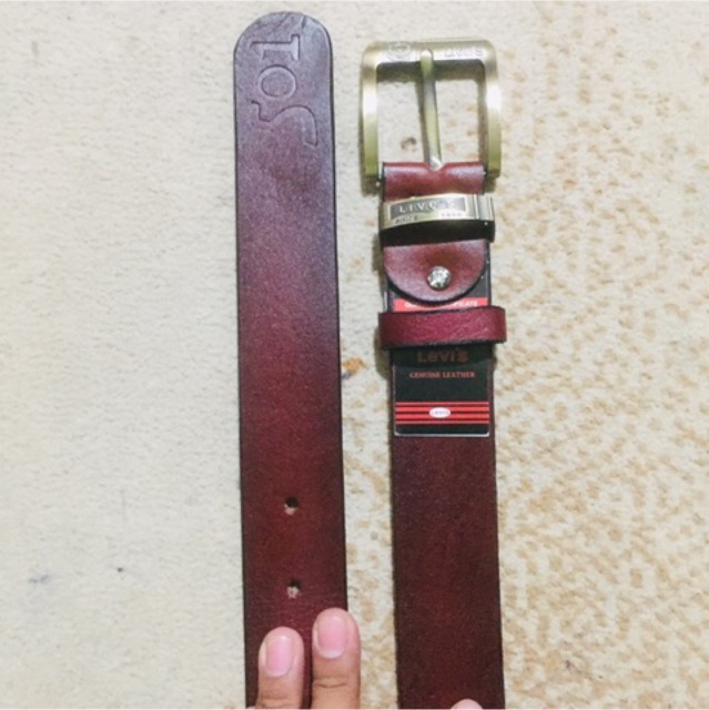 Ikat pinggang pria kulit asli lokal satu lapis  #gesper #ikatpinggang #gesperpria #gespercowok