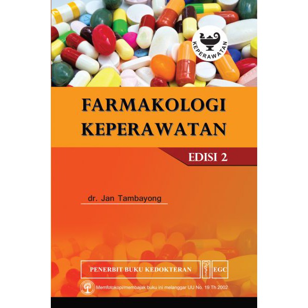 Jual Buku Original Buku Farmakologi Keperawatan Edisi 2 Jan Tambayong