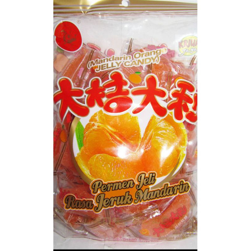 

jelly jeruk mandarin orange jelly candy 500grm