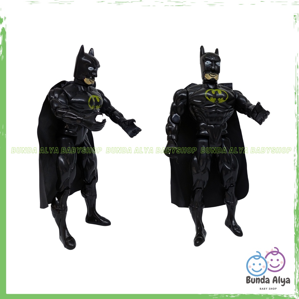 Mainan Action Figure Superhero Sayap Kelelawar - Mainan Robot Hero Anak Laki Warna Hitam - Mainan Anak Laki Kelelawar