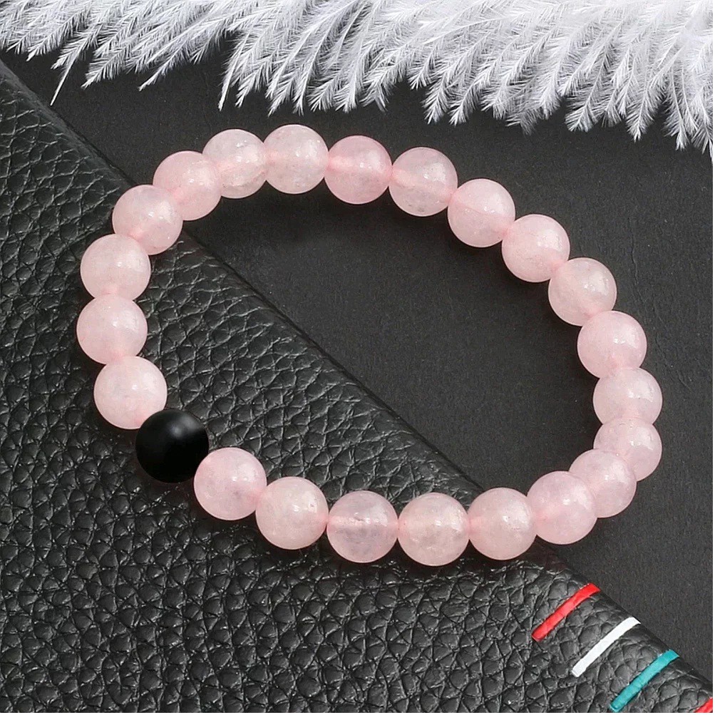 GELANG BATU ROSE QUARTZ  WANITA EKSKLUSIF