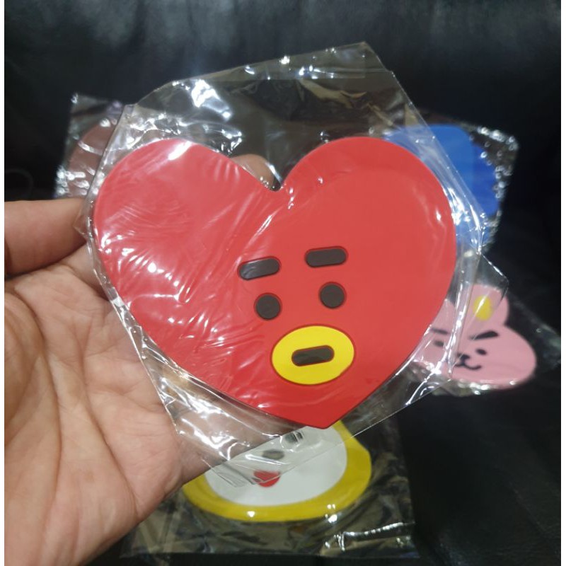 KPOP TATAKAN GELAS BTS ARMY CUTE CARTOON BT21 BANGTAN