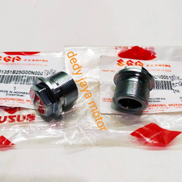 Baut tutup as shok depan satria fu 150 kiri+kanan crome  2pcs produk original sgp 100%