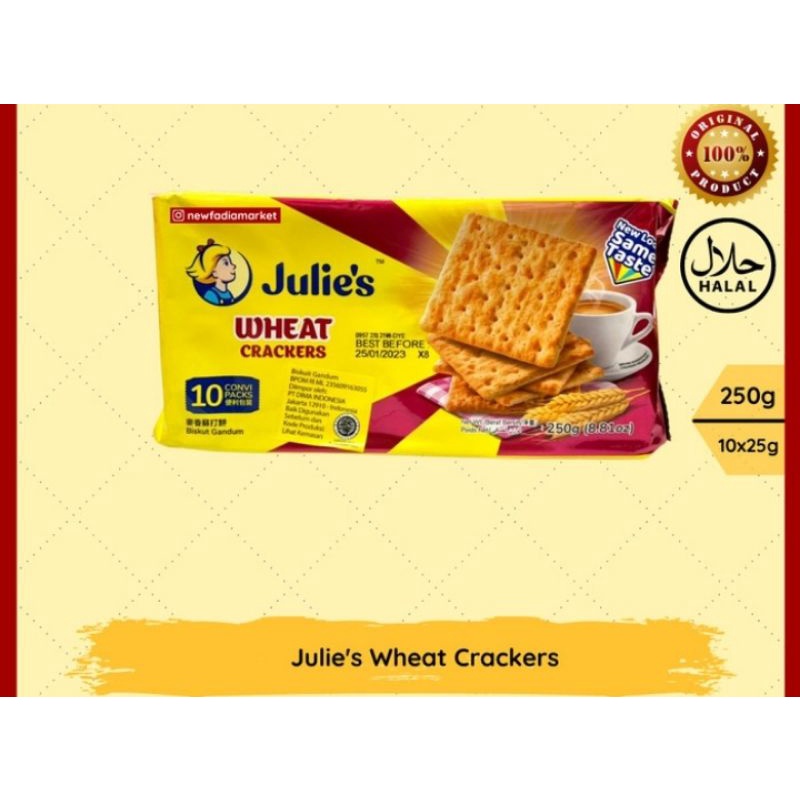 

Julies Wheat Crackers 250 gram