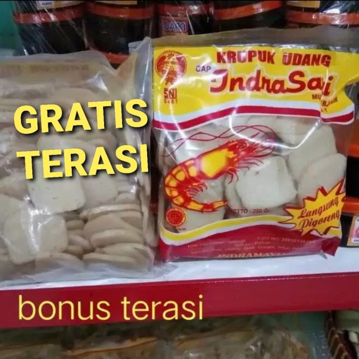 

TERLARIS Krupuk Udang Kancing Indrasari 250gram