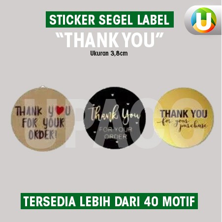 

[Isi 100Pcs - Part 10] Stiker Segel Thank You For Your Order Stiker untuk Kemasan Stiker Amplop