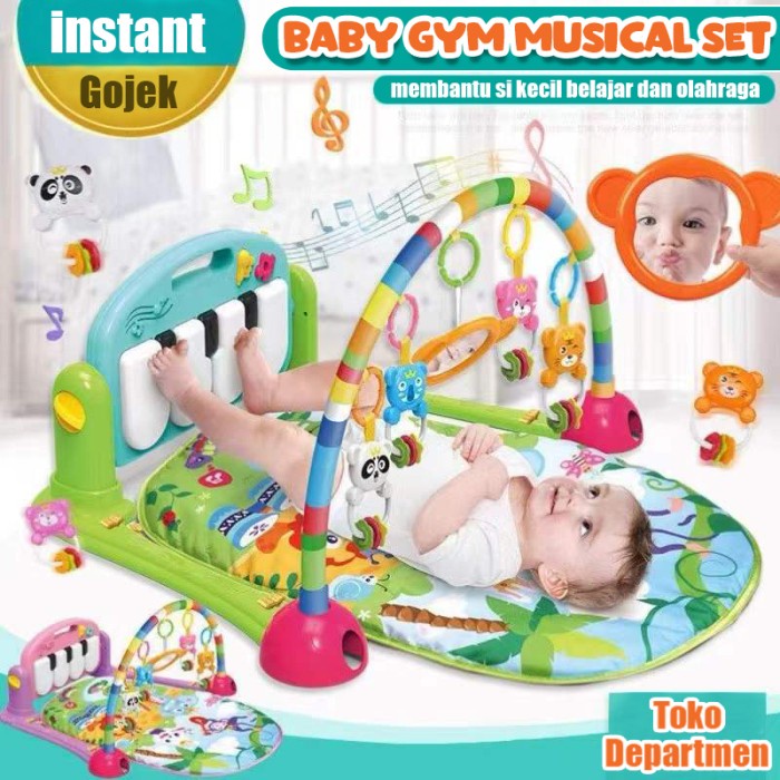 Baby Gym / Baby Gym Musical / Baby Gym playmat / Baby Gym Musical Set Musik Bayi Playmat Matras / Playgym Mainan Bayi / Baby Gym Musik bayi Playmat bayi musik mainan piano Edukasi 1 set / Baby Gym Musical / Baby Gym