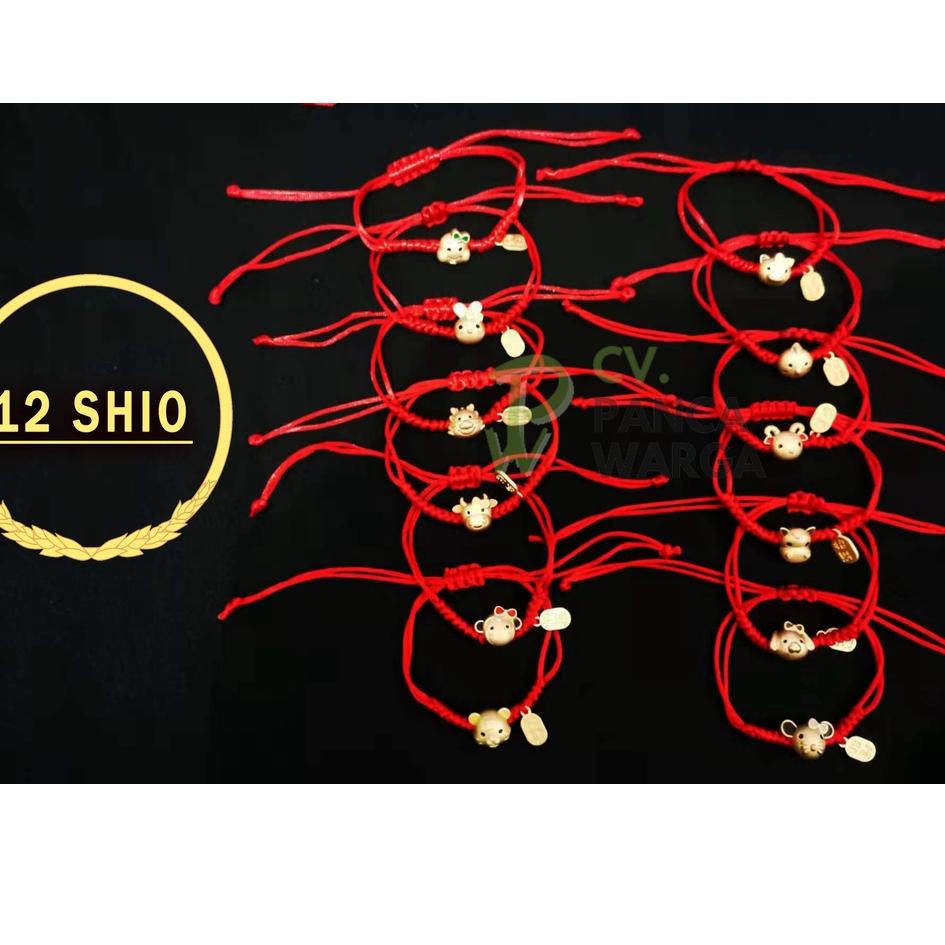 Gelang 12 chinese zodiac shio PremiumGelang 12 Shio Premium / Gelang Tali Merah [LLG. 95553]