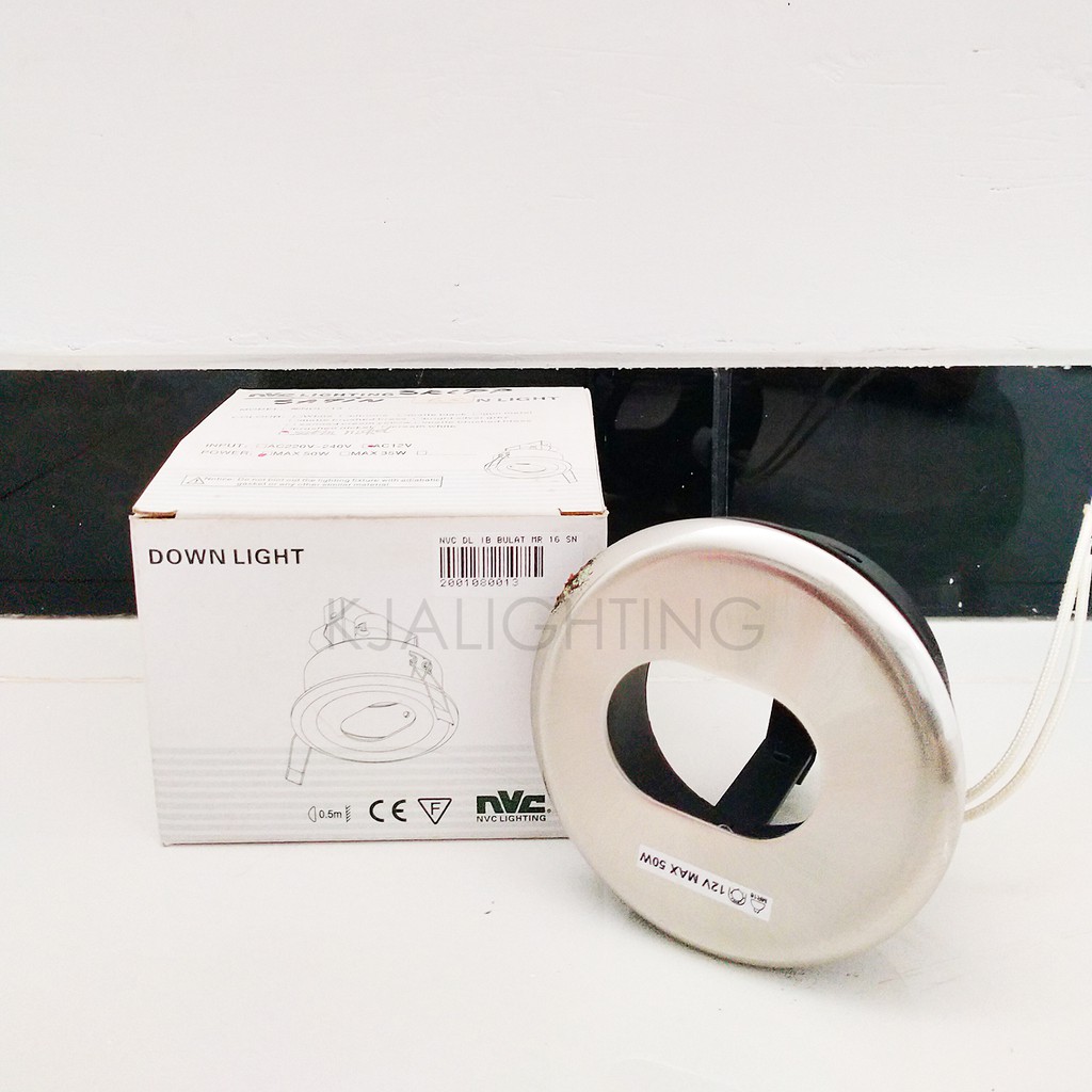 Downlight MR16 Interior Warna Putih merk NVC Tipe spot