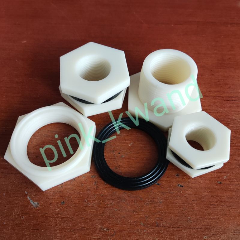 Verlop / vault / flock / bulkhead / mur tandon 1/2&quot;, 3/4&quot;, 1&quot;