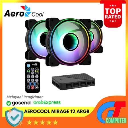 Aerocool Mirage 12 ARGB Pro 12CM ARGB Fan 3in1 + Remote Control