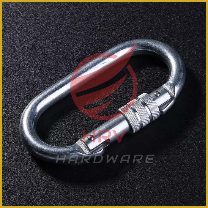 Carabiner Pro Oval Screw Baja Galvanis EN362 25KN Safety