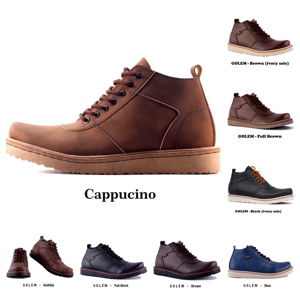 Authentic Golem - Sepatu Boots Pria Ukuran Jumbo