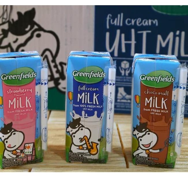 

『BEST SELLER』 Greenfields UHT 125ml susu milk Greenfield 125 ml 1 dus isi 40