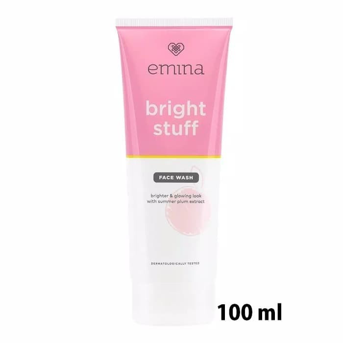 CLEARANCE SALE - 100ml Emina Bright Stuff Face Wash - Sabun Muka Cerah Glowing Anti Kusam