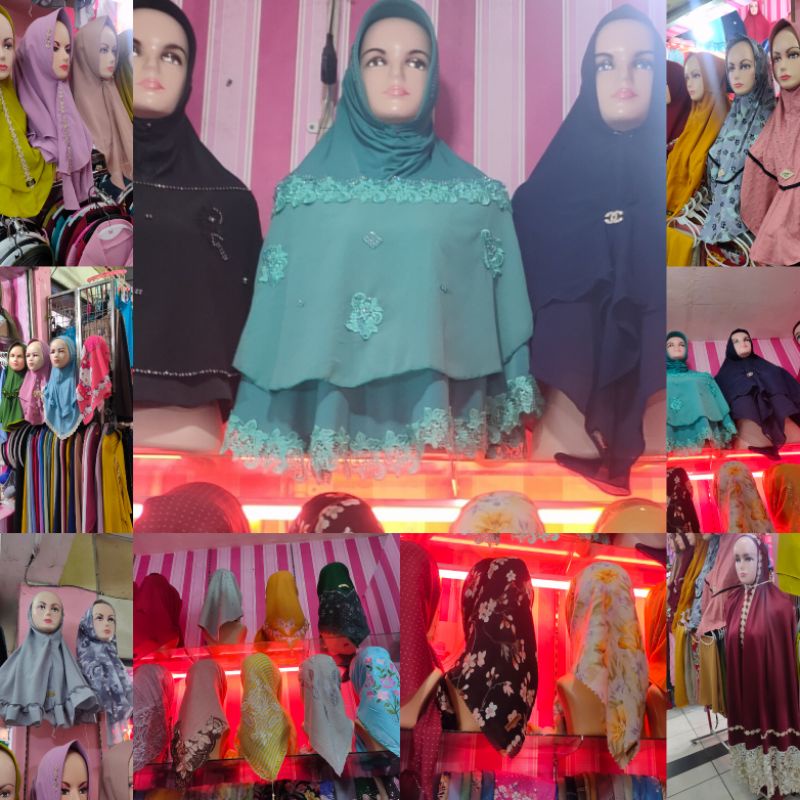 kerudung segiempat diamond