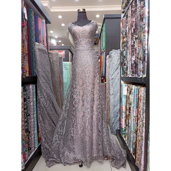 KAIN TILLE BORDIR PREMIUM KHAS SUMBA MURAH UNTUK KEBAYA WISUDA SERAGAMAN NIKAHAN