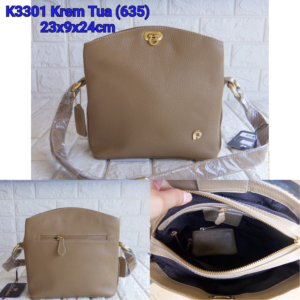 Tas Kulit Papillon Original K3301 Krem