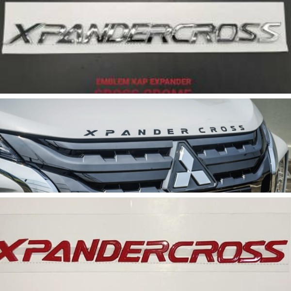 Emblem Kap Mitsubishi Xpander Cross Emblem Kap Mesin XpanderCross