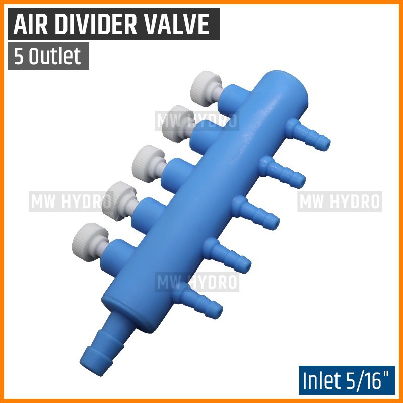 Air Divider Valve 5 Way, Keran Pembagi Udara Aerator Cabang 5