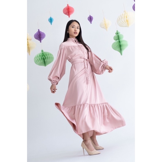 IWEARGRACIE - RAYA IN PASTEL COLLECTION - EDEN DRESS / DRESS MUSLIM WANITA / DRESS PANJANG