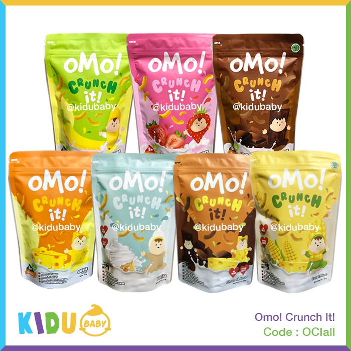 Snack Bayi / Cemilan Anak Omo Crunch It Kidu Baby